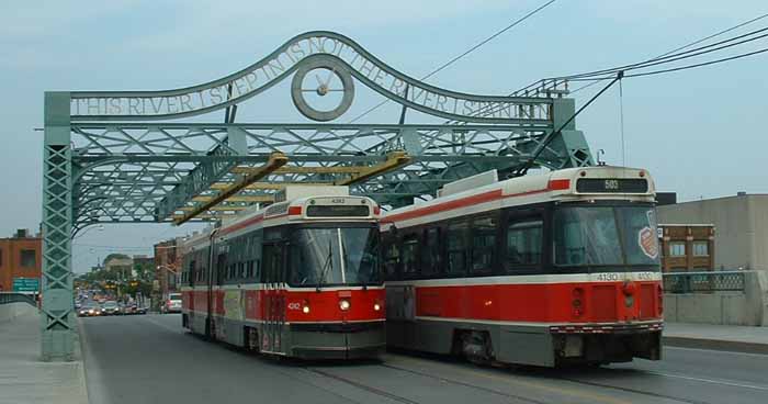 Toronto Transit Commission ALRV 4242 & CRLV 4130 streetcars